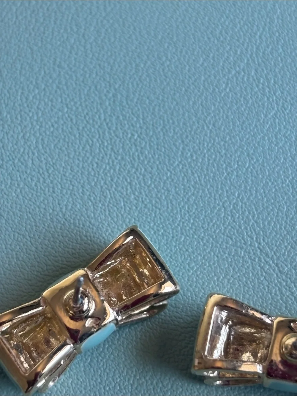 kate spade Mint and Gold Bow Stud Earrings - Women Jewelry